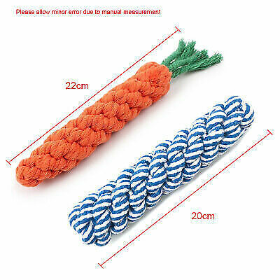 15X Tough Dog Toys Bundle Chew Rope Knot Ball Squeakers